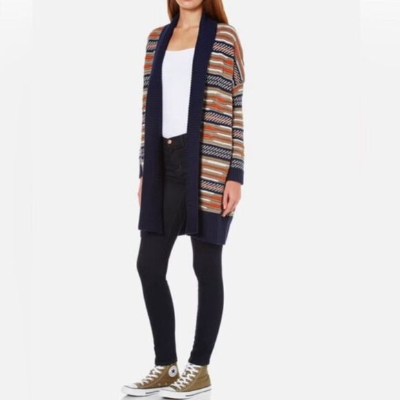 Diane von Furstenberg Taletha Mixed Knit Cardigan - Picture 4 of 16